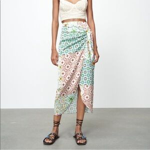 Zara knotted skirt